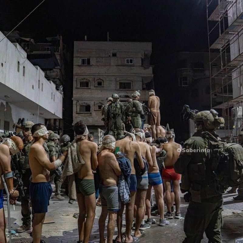 رفتار غیر انسانی اسراییل با پزشکان و کارکنان کادر درمان فلسطینی+عکس