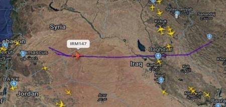 بازگشت مشکوک هواپیمای ماهان از آسمان سوریه به ایران 
