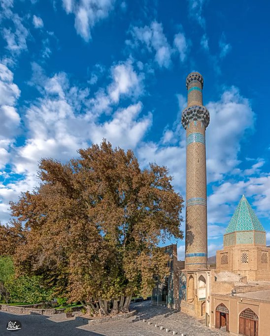 مسجدجامع نطنز و آسمان آبی‌اش+عکس