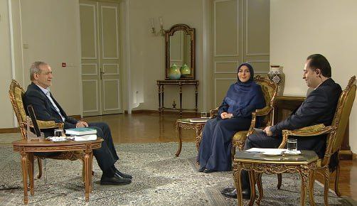 آغاز دومین گفت‌وگوی تلویزیونی پزشکیان