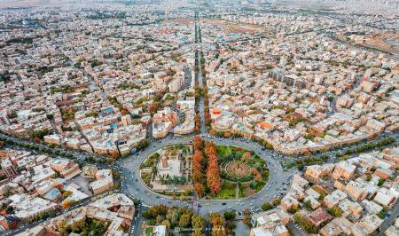 تصویر هوایی از حال و هوای پاییزی همدان 
