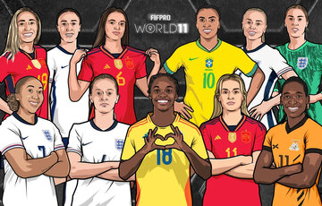 تیم منتخب فوتبال زنان 2024 از نگاه فیفا با یک سورپرایز+ تصویر