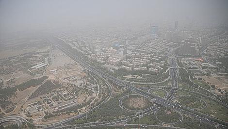 شدت آلودگی هوای تهران از دریچه دوربین ناسا 