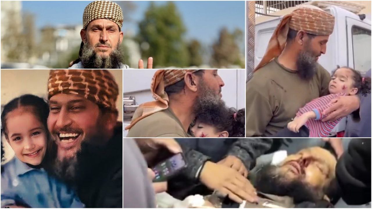 سرشناس‌ترین پدر بزرگ غزه به نوه شهیدش پیوست+عکس