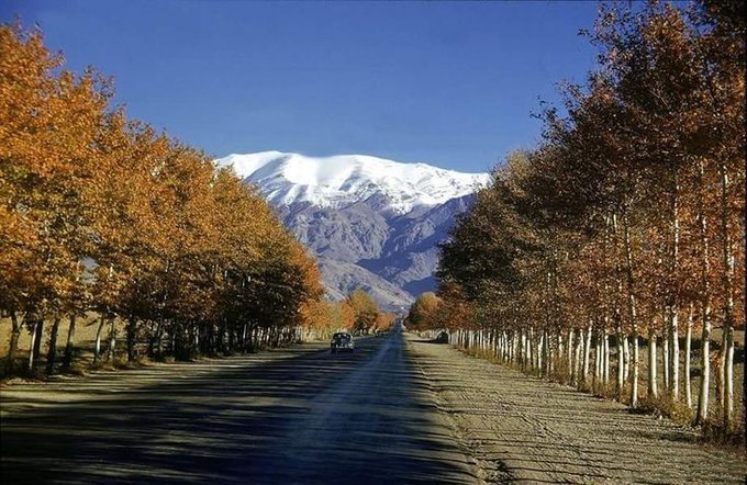 قاب قدیمی از خیابان ولیعصر تهران در سال ۱۳۳۹ خورشیدی