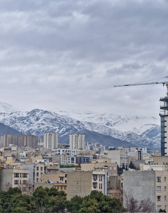 برف کوه‌های تهران را سپید پوش کرد+عکس
