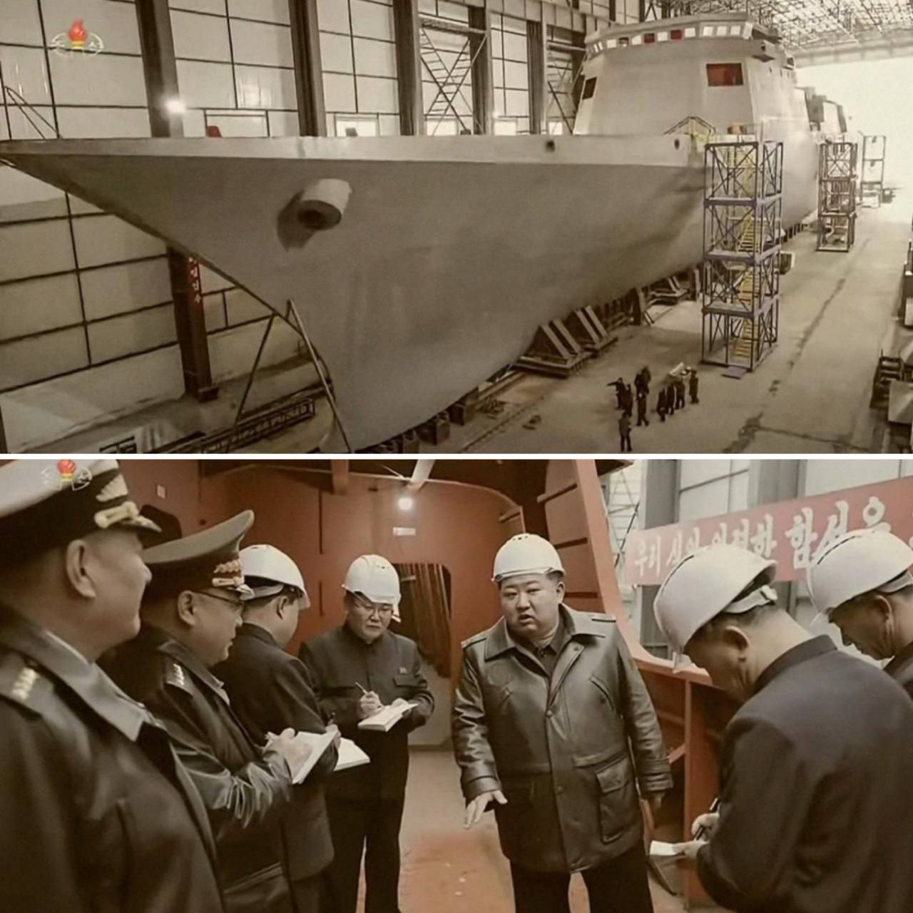 اولین عکس از جدیدترین ناو جنگی کره شمالی+عکس
