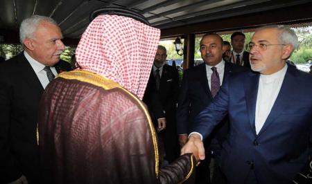 چهره جالب ظریف در دیدار با وزیر خارجه عربستان! + عکس