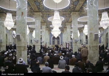  ۲ مرجع تقلید و قاضی صلواتی در مراسم قاضی رازینی و قاضی مقیسه+ تصاویر