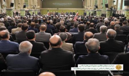 سردار قاآنی، سردار سلامی، سردار حاجی زاده و فرماندهان بلندپایه ارتش در دیدار با رهبر انقلاب در عید مبعث+ تصاویر