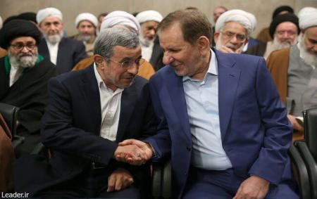 خوش و بش احمدی نژاد و جهانگیری 