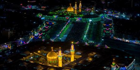 تصویر روح نواز از بین‌الحرمین در شب میلاد امام حسین(ع) 