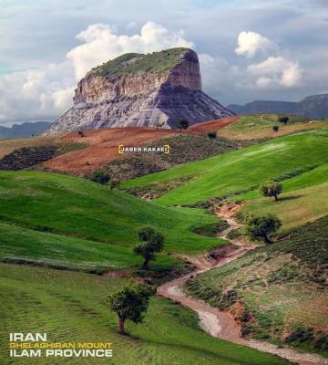 نمایی باشکوه از کوه قلاقیران ایلام
