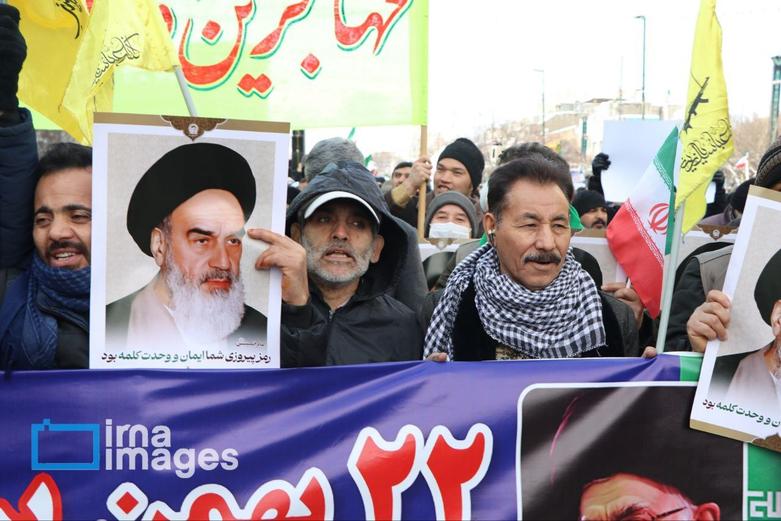  تصاویری از اتباع افغانستانی در جشن ۲۲ بهمن 