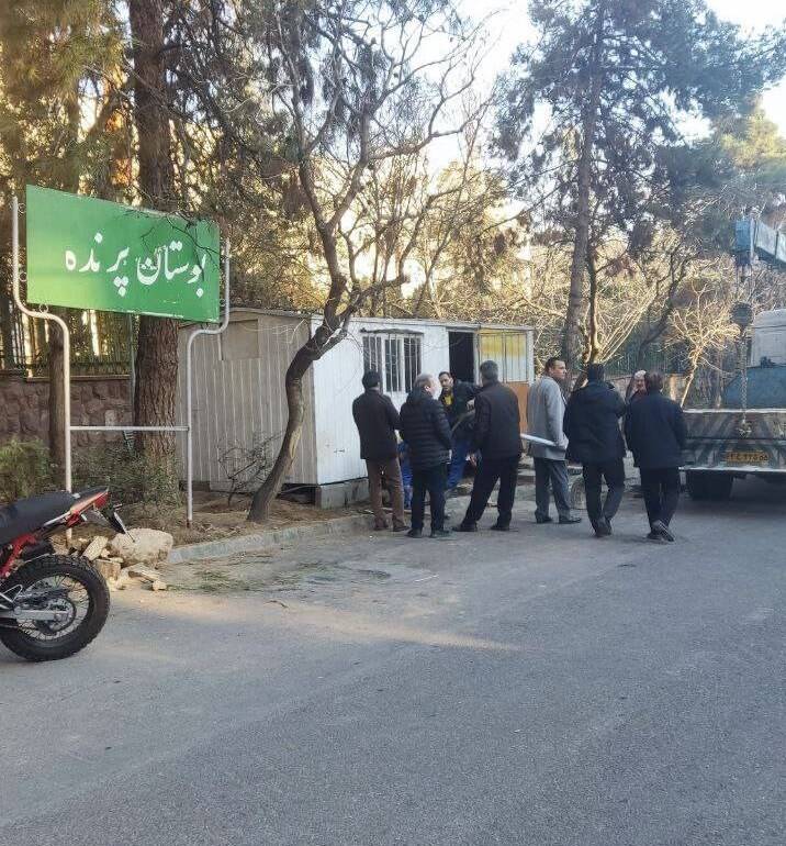 استقرار کانکس پلیس اطراف کوی دانشگاه تهران جهت تامین امنیت +‌ عکس