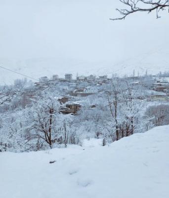 لواسانات صبح دیروز غرق در برف بود