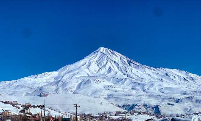 دماوند زیبا در روزی که گذشت