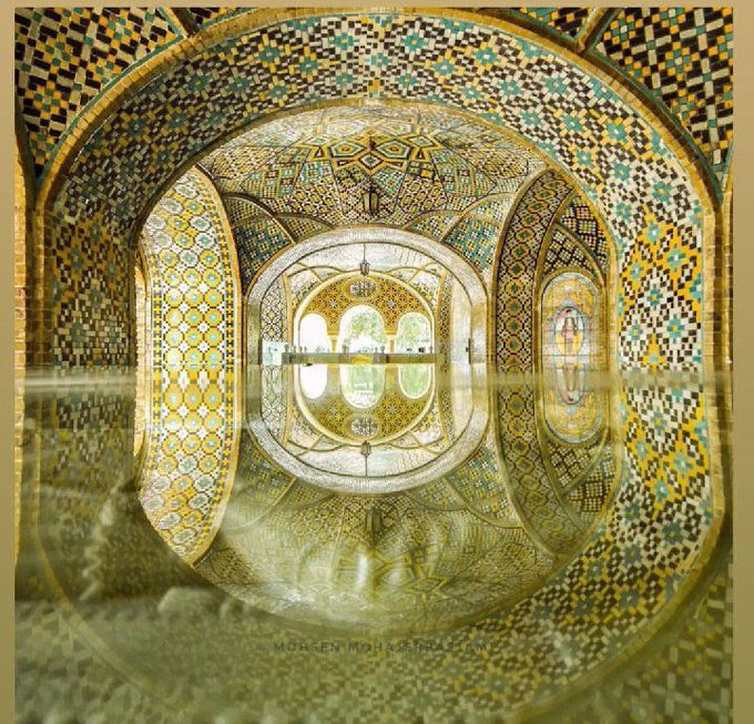 این نمای خاص  و کتر دیده شده از کاخ گلستان
