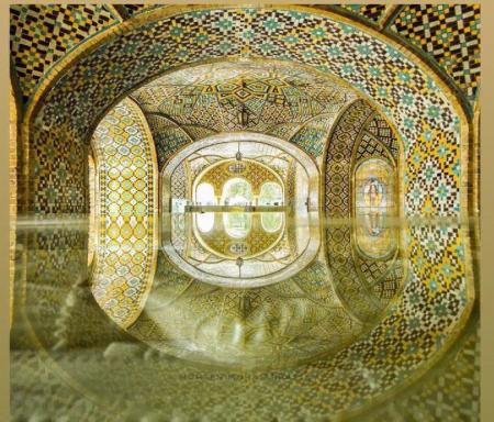 این نمای خاص  و کتر دیده شده از کاخ گلستان