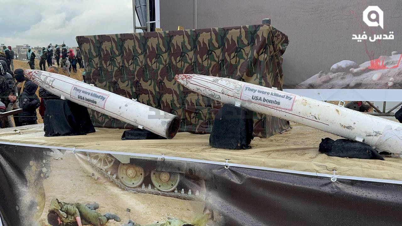 ماکت‌هایی که امروز نیروهای فلسطینی از آن رونمایی کردند