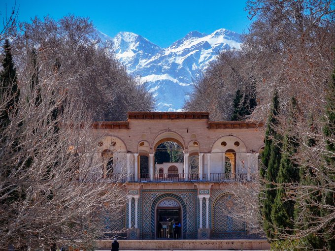 زمستان باغ شاهزاده ماهان +عکس