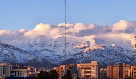 غروب امروز تهران در هوایی پاک و سالم