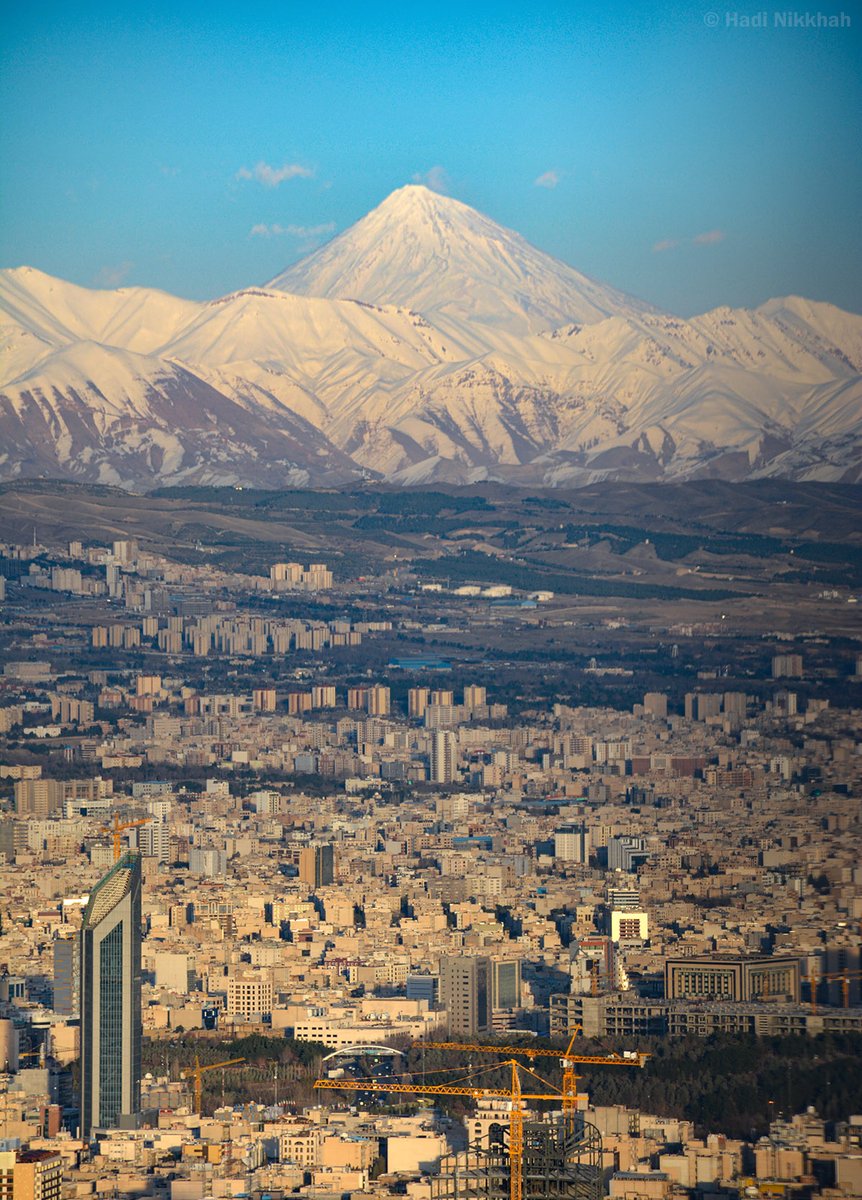 نمای باشکوه دماوند از تهران