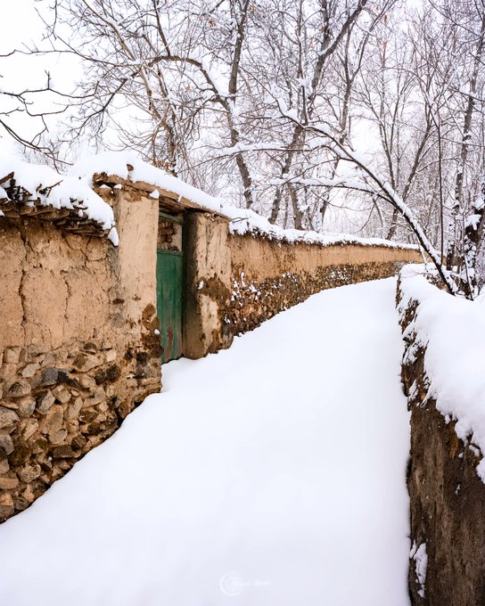 زمستان خوانسار و کوچه‌های پر از برف‌اش