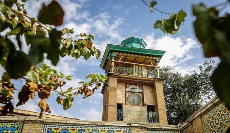 عکسی از تنها مسجدی که در تهران به مسجد ساعت معروف است  