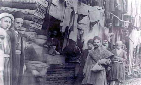 بزازی در بازار تهران در دوران قاجار