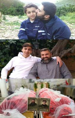 چند تصویر متاثرکننده از پدر و پسر لبنانی