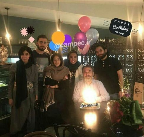  جشن تولد سیامک انصاری در کنار همسرش +عکس