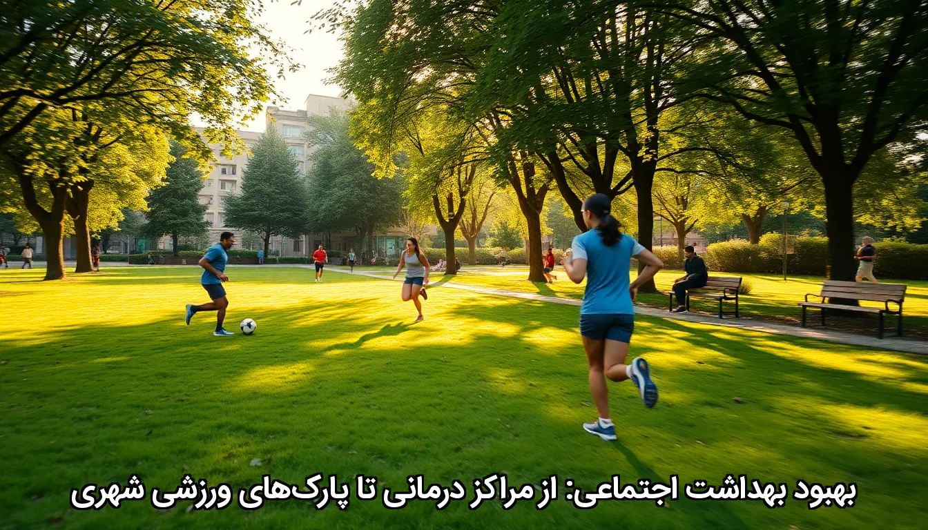 بهبود بهداشت اجتماعی: از مراکز درمانی تا پارک‌های ورزشی شهری