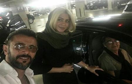 تیپ امین حیایی در کنار رضا رویگری و  همسر جوانش + عکس