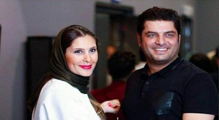 سام درخشانی و همسرش در آغوش یکدیگر + عکس