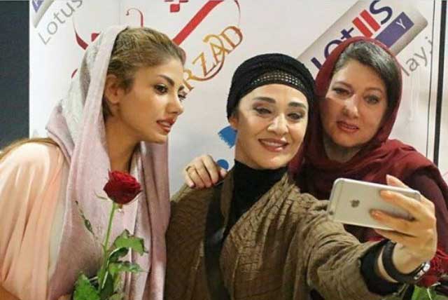 تیپ متفاوت رویا نونهالی بدون روسری در یک مراسم! + عکس