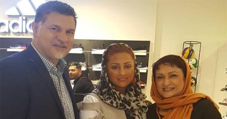 تیپ علی دایی و همسرش در افتتاحیه برند معروف + عکس