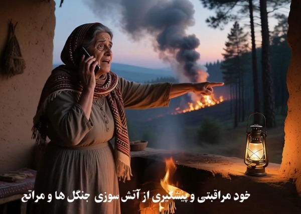 پیشگیری از آتش سوزی طبیعت+اینفوگرافیک
