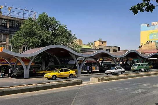 معماری ایستگاه تاکسی تهران با الهام از کوه‌های البرز+عکس