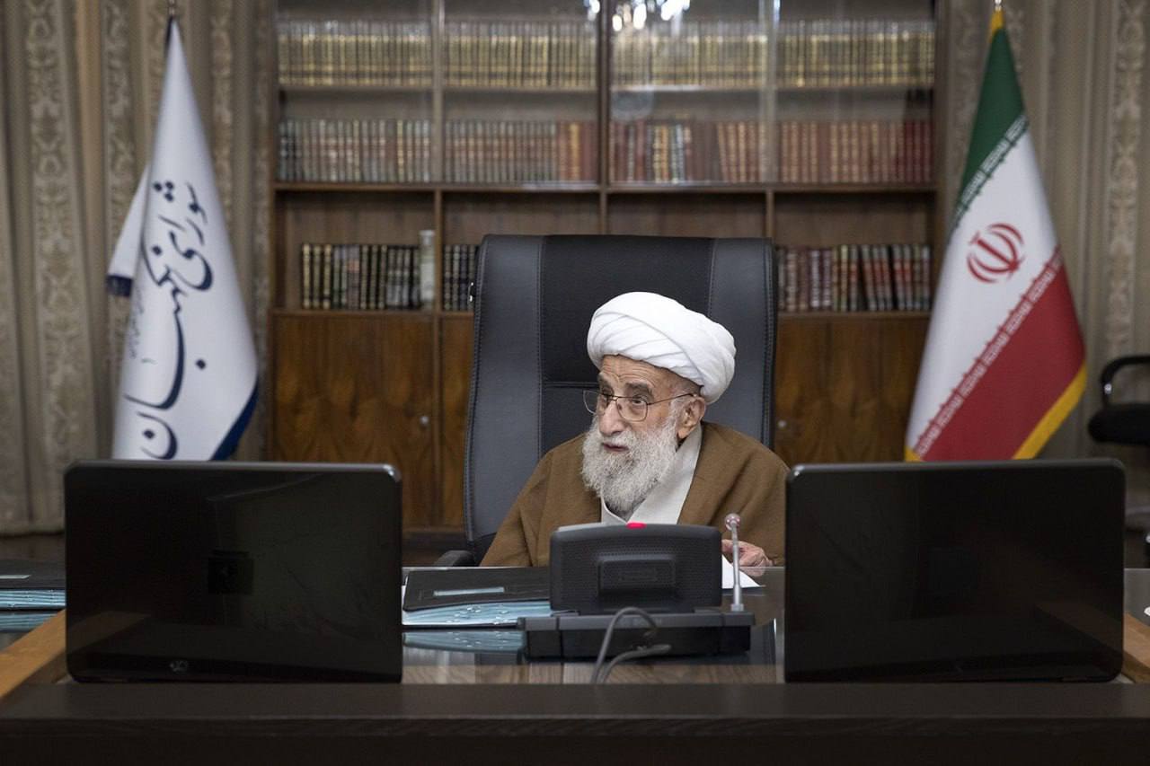 حضور آیت الله احمد جنتی در جلسه امروز شورای نگهبان