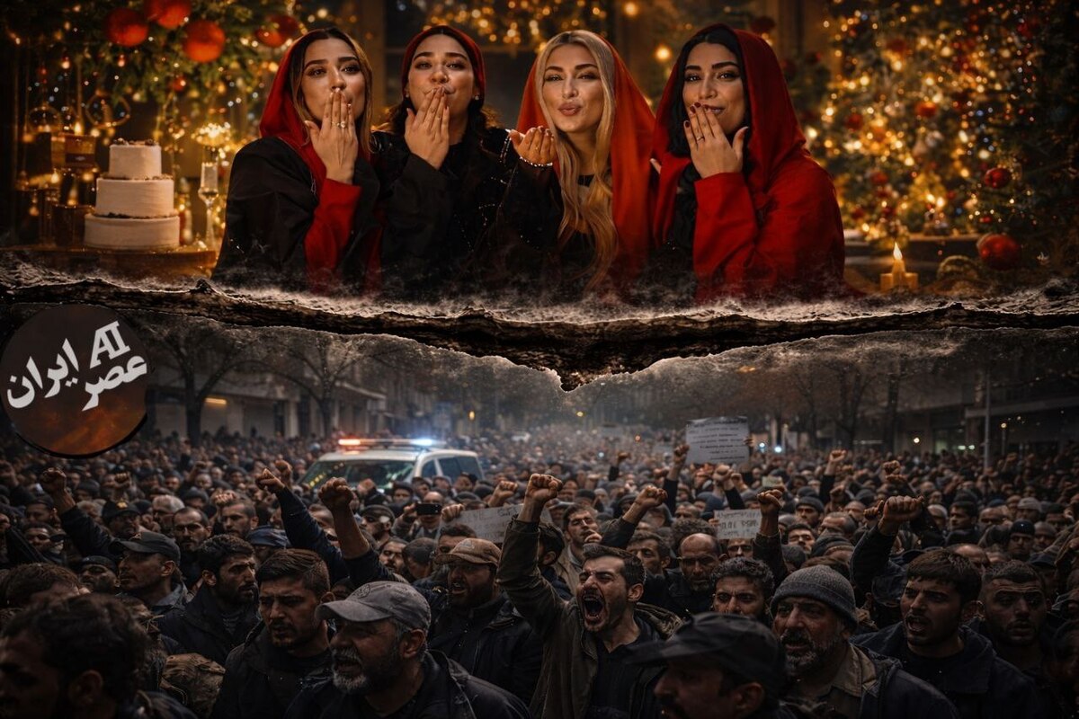 تهران شبیه تایتانیک؛ بالا شهر جشن می‌گیرند، پایین شهر اعتراض می‌کنند+ تصویر