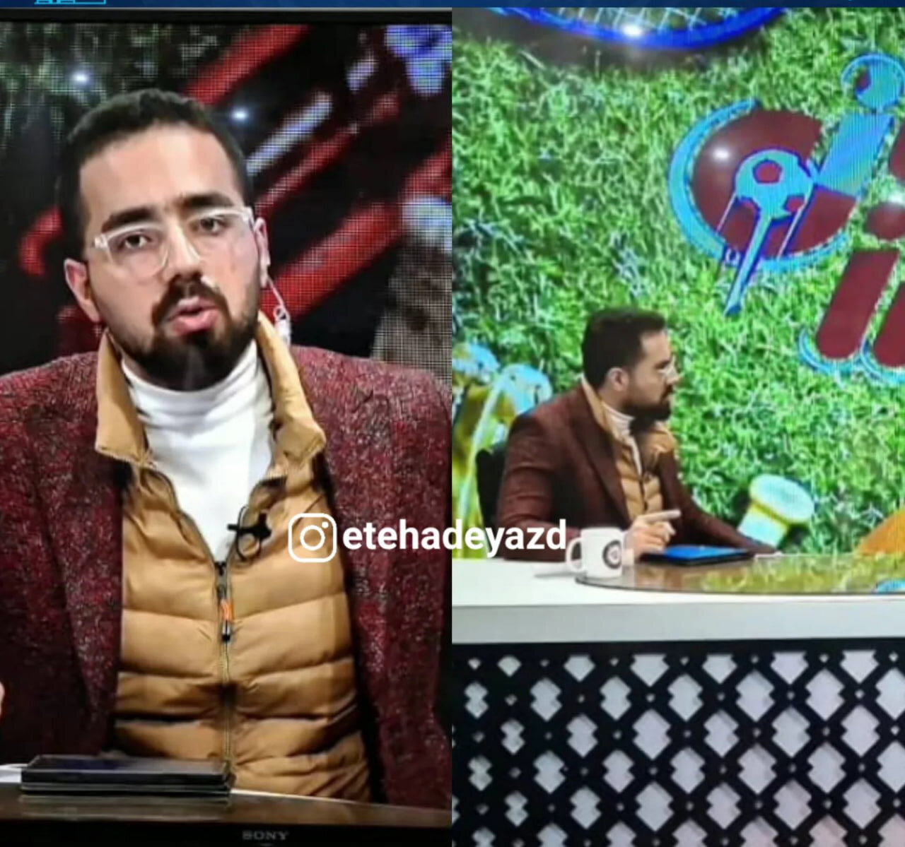پوشش مجری برنامه ورزشی صداوسیمای یزد سوژه شد+ عکس