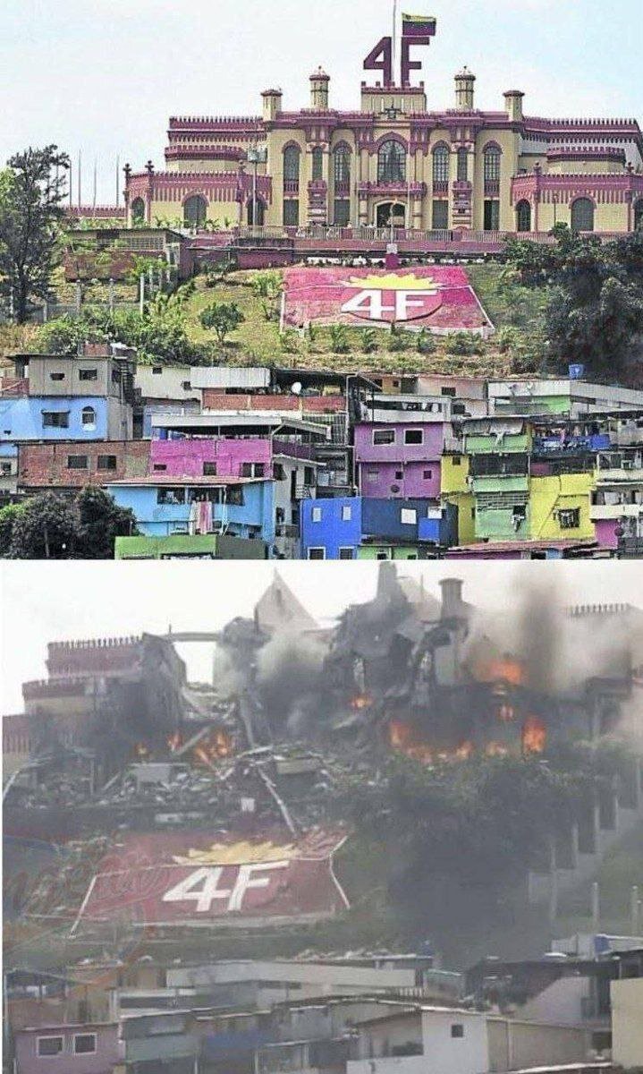 وضعیت مقبره هوگو چاوز در ونزوئلا قبل و بعد از حمله آمریکا+عکس