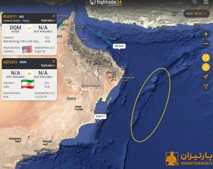 تصویر/موقعیت احتمالی ناو لینکلن روی نقشه مشخص شد 