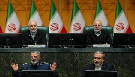 تصویری از سرلشکر موسوی و عراقچی در نشست غیرعلنی امروز مجلس