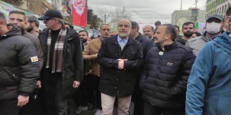 حضور قالیباف، رئیس مجلس در راهپیمایی ۲۲ بهمن
