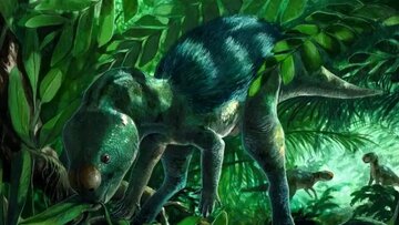 تصویری از یک دایناسور مینیاتوری که به تازگی در شمال اسپانیا کشف شد