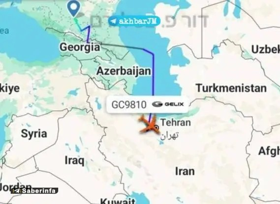 فرود یک هواپیمای ترابری روسی در فرودگاه تهران+ عکس