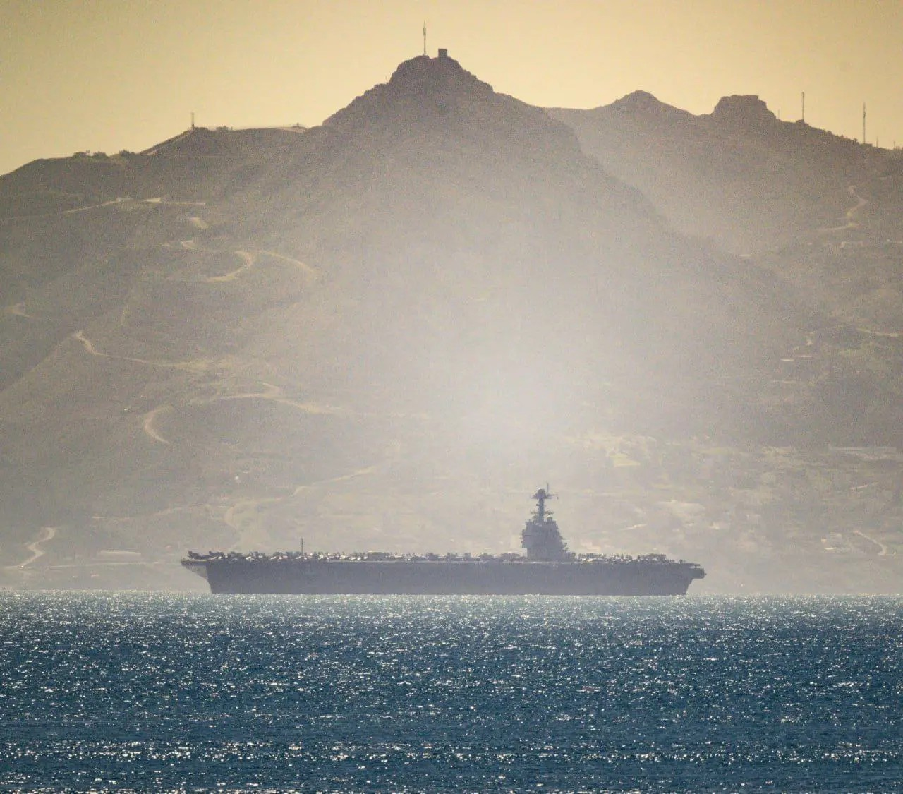 تصویر تازه از ناو فورد در دریای مدیترانه+ عکس