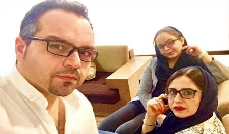ژست متفاوت شهرام قائدی در کنار همسر و دخترش + عکس